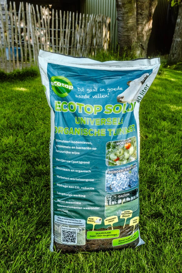 Ecotop Solide bodemverbeteraar voor het duurzaam stimuleren van het bodemleven in gazons en tuinen