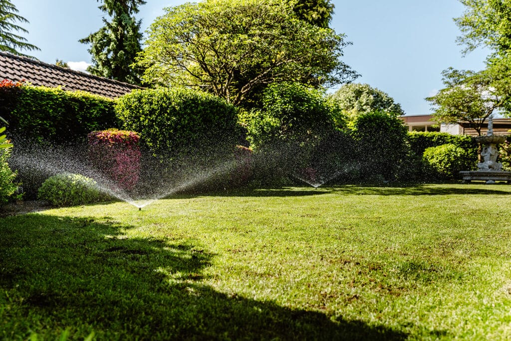 beregenen na opknappen van gazon