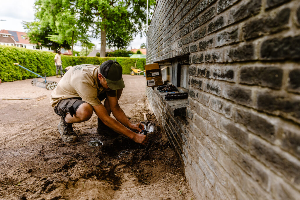 Einstellen Sprinkleranlage
